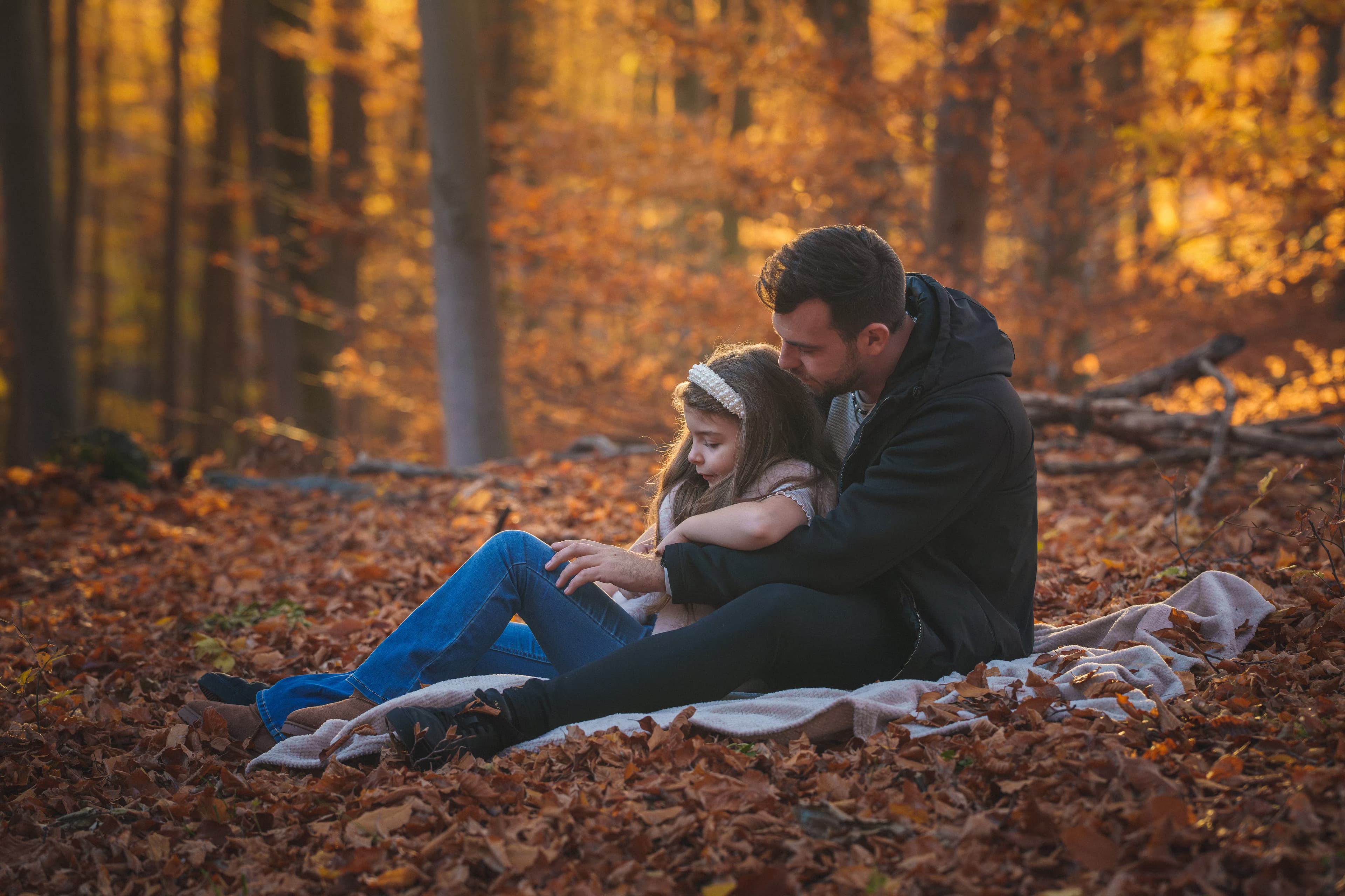 Outdoor family photography with natural movement